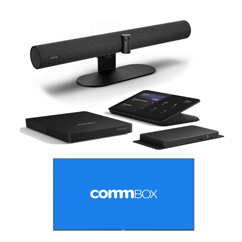 Jabra Medium MTR Room Kit-w/10” USB Touch Control+LENOVO GEN 2PC+Jabra P50 BYOD+75" Display