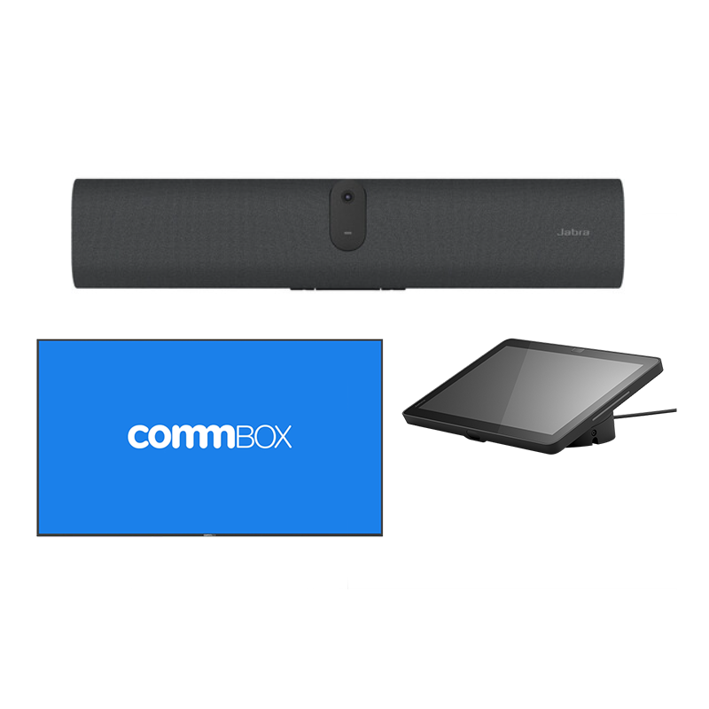 Jabra BYOD Small Room Kit - Jabra U30 + Scheduler + CommBox 55" Meeting Room Display