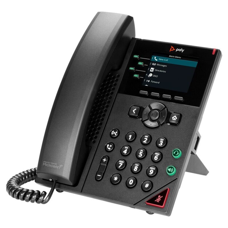 HP POLY VVX 250 DESKTOP PHONE, POE