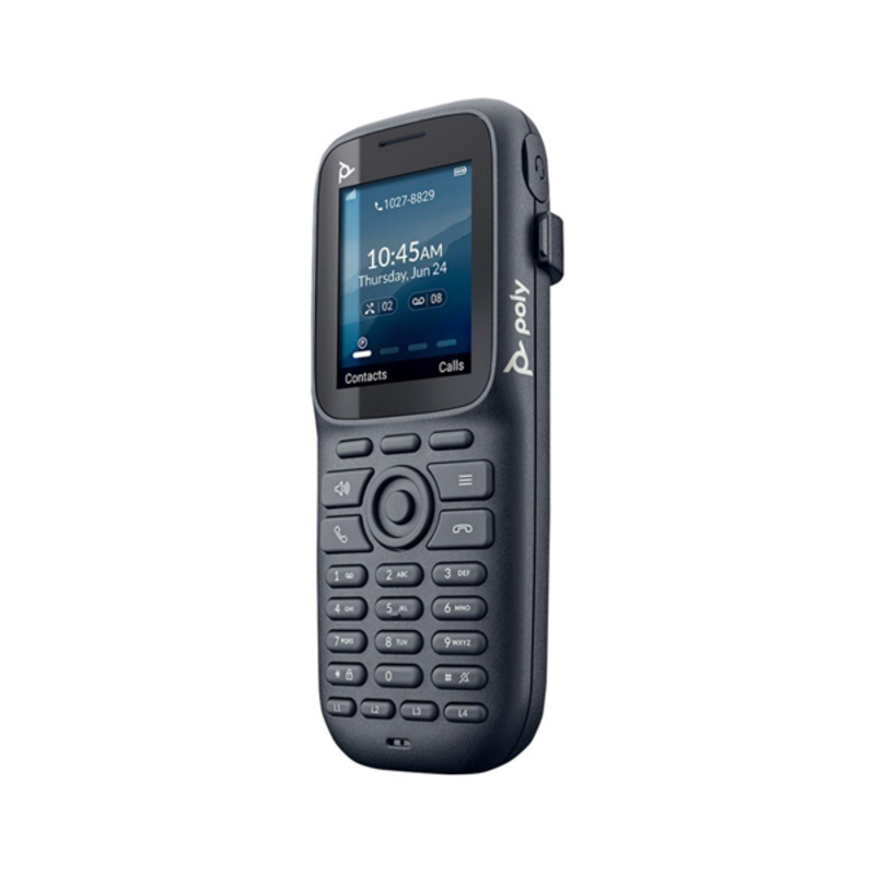 HP POLY ROVE 20 RUGGED DECT IP PHONE HANDSET, 2" DISLAY, AEC,50M RANGE,3.5MM