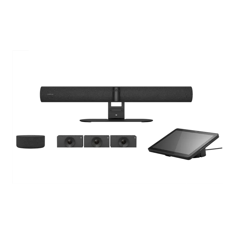 Jabra PanaCast 55 Video Bar System w/Speaker Mic (1) + Huddly Crew Camera (1) - Large Room