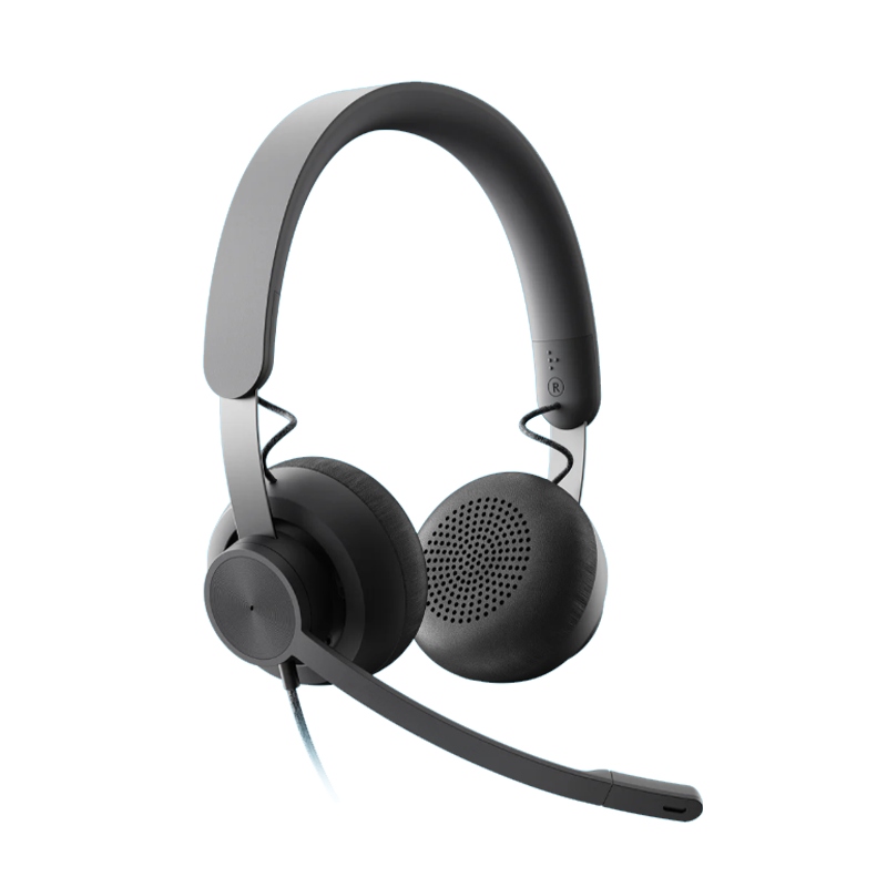 Logitech Zone Wired Headset - MS Certified - Stereo - Active Noise Cancelling - USB C with USB A Adapter - 2Y Warranty