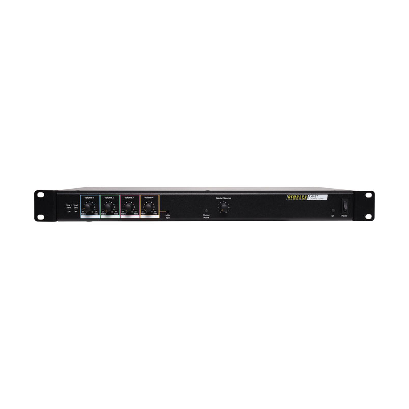 Redback 4 Input PA Mixer With Fire Muting