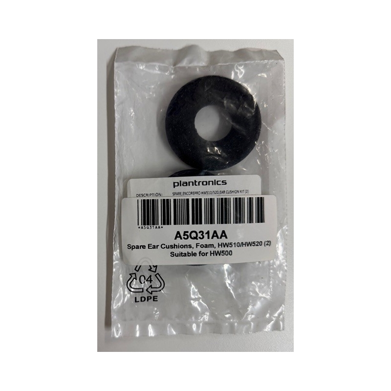 Spare Ear Cushions, Foam, HW510/HW520 (2)