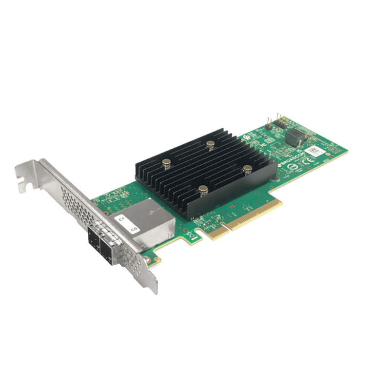 ASUSTOR AS-SAS8E PCIE GEN4 X8 Tri-mode Adapter - SFF-8644 (Low-profile & Standard Bracket)