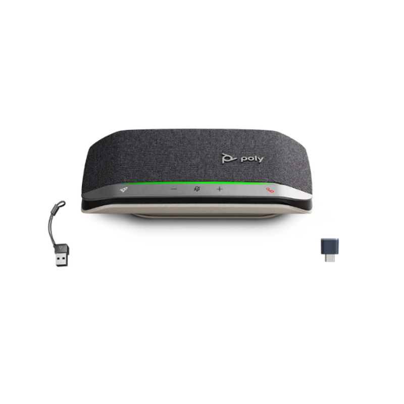 HP Poly Sync 20+ UC Smart Speakerphone - Bluetooth + USB C BT700 USB C Dongle+ USB A Adap