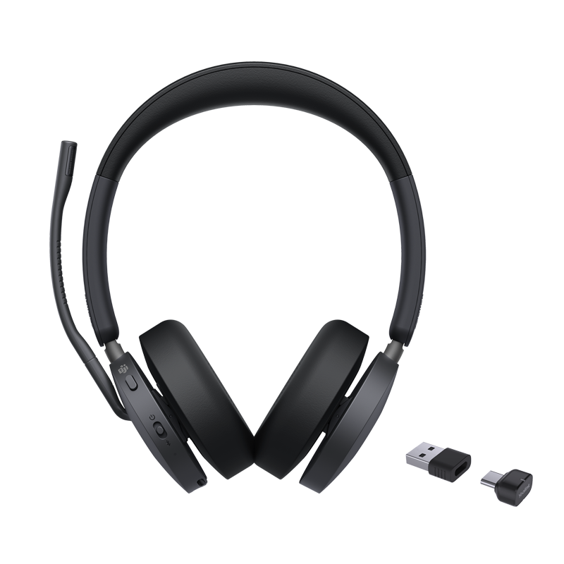 YEALINK WIRELESS (BH74) MS STEREO BLUETOOTH ANC HEADSET, BT51 DNGLE, BLACK, C TO A ADAPTER