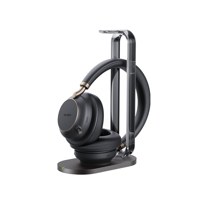 YEALINK WIRELESS (BH76 PLUS) UC ANC STEREO HEADSET,CHARGESTAND,BLACK,USB-C NATIVE,C/A ADAP
