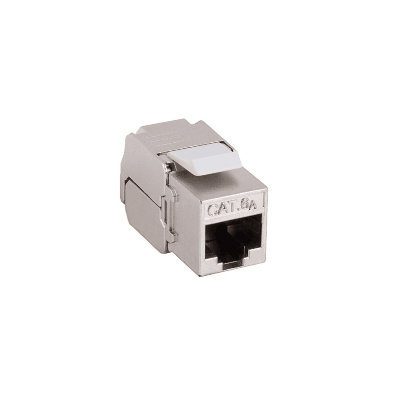 Cat6A shielded keystone jack 10GB