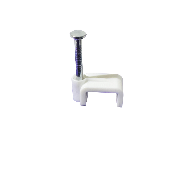 10mm flat cable clips (pack of 100)