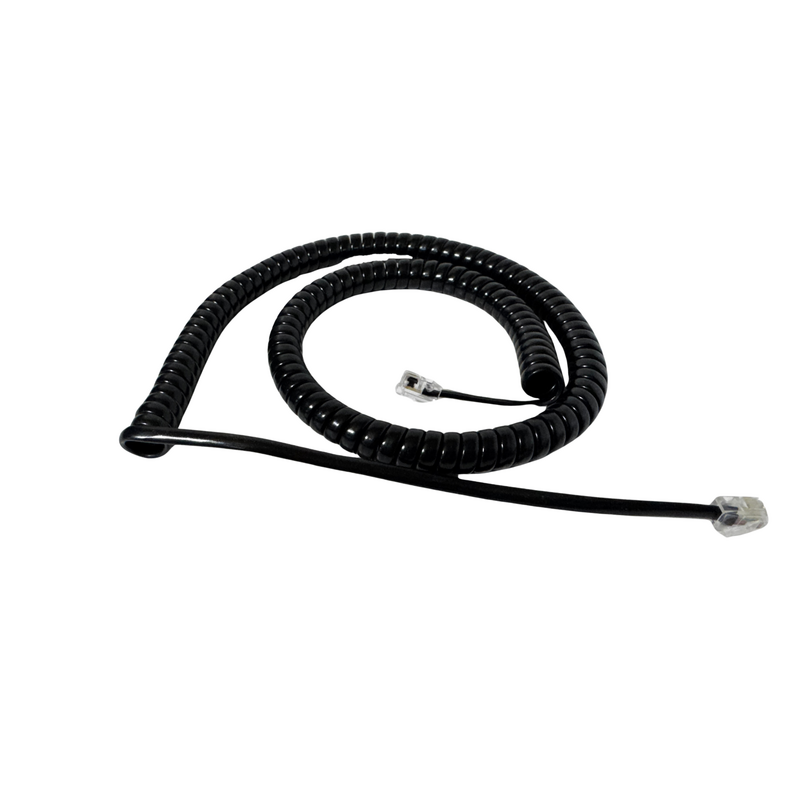 CC0305 4m 4C tails 30/160mm curly cord - black
