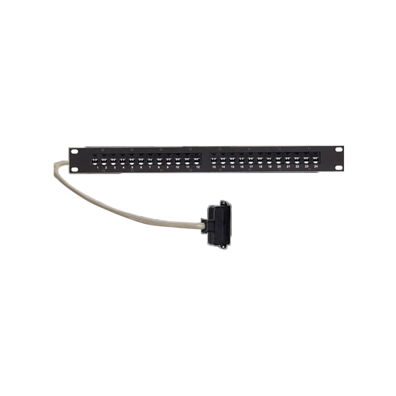 Centronics connector to open lead patch panel