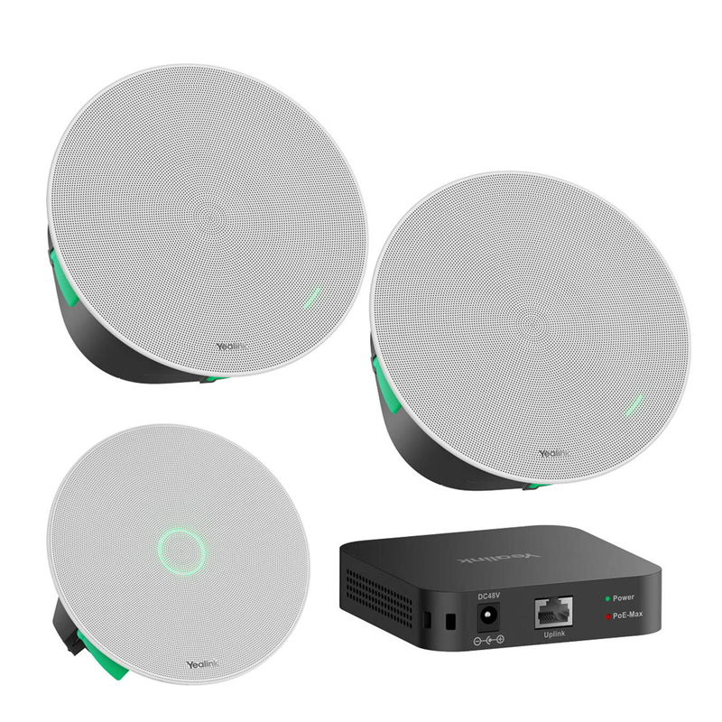Yealink CM-KIT121 Ceiling Accessory Kit  1 x YL-CM20, 2 x CS10, 1 x RCH40-E2 with 2 Year Warranty