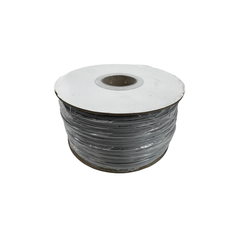 6 Core Flat Telephone Cable 100M Roll (Light Grey)