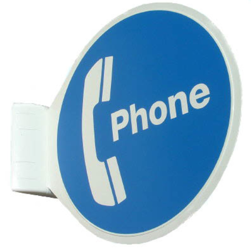 Pay Phone Sign Wall Mount