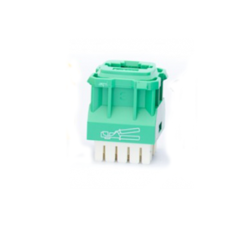 Cat-6 RJ45 Data Jack suit HPM (Green)