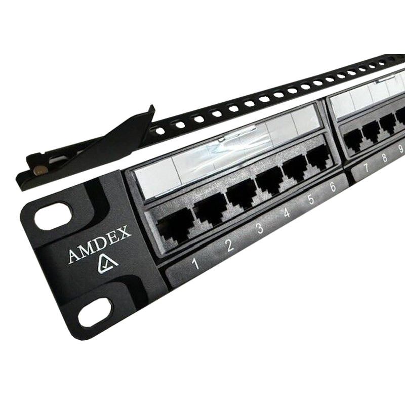 24-Port Cat-6 19" Patch Panel