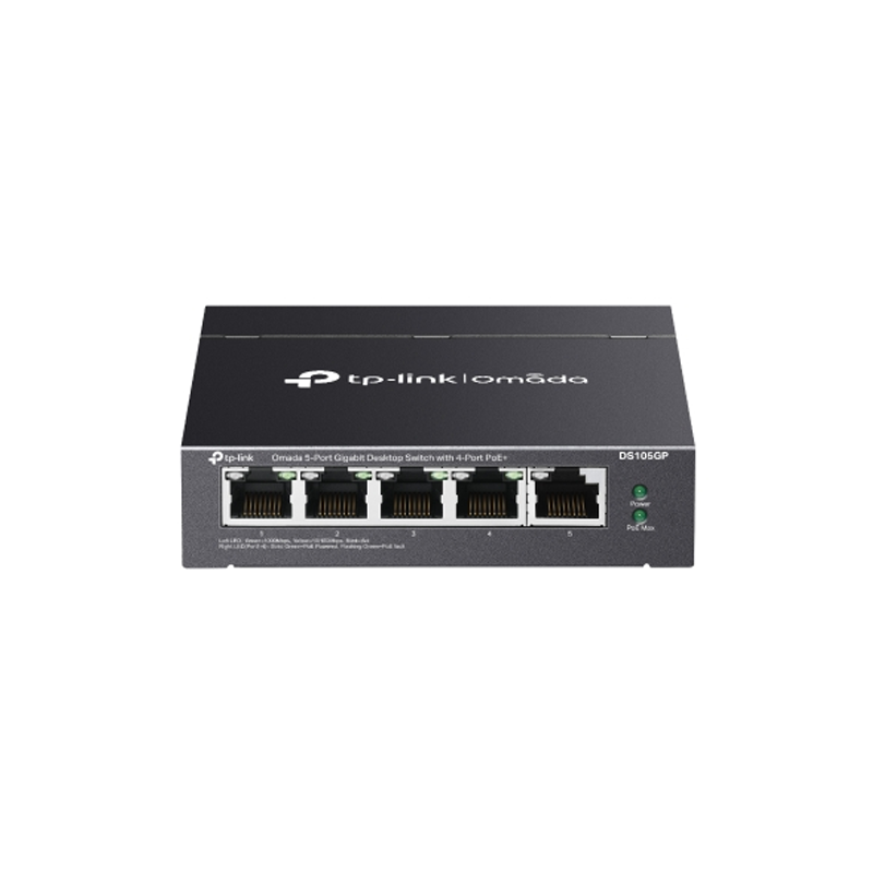 TP-LINK OMADA 5-PORT UNMANAGED SWITCH, GbE(5), STEEL CASE, 5Y