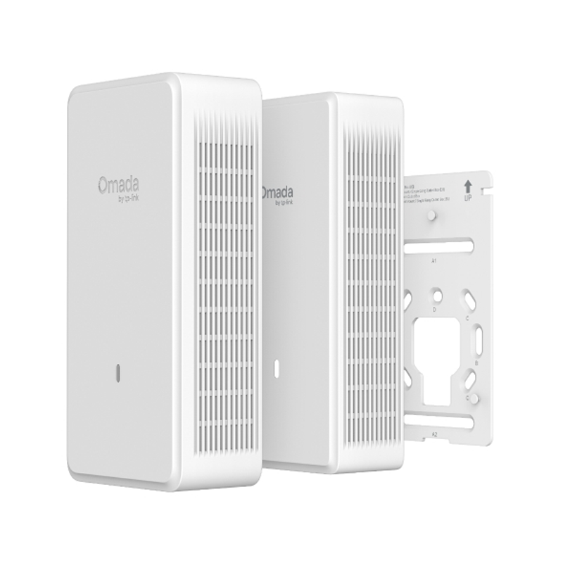 TP-LINK OMADA BE9300 Wi-Fi 7 Tri-Band Wall Plate Access Point - 2.5G(2) - GbE(3) - POE - 5Yr