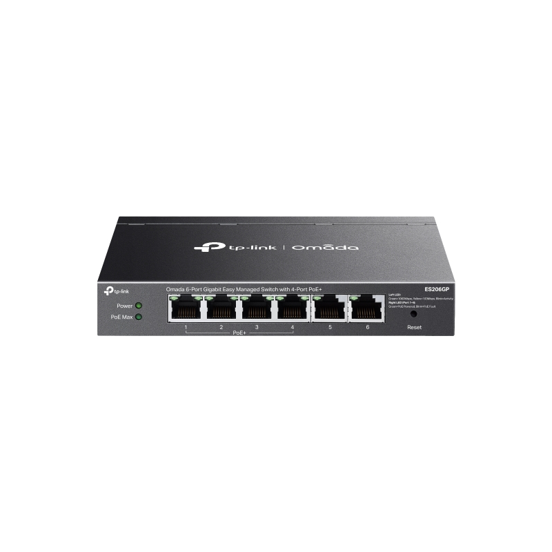 TP-LINK OMADA 6-PORT EASY MANAGED GIGABIT DESKTOP SWITCH, POE+(4), GbE(6), 65W, 5YR
