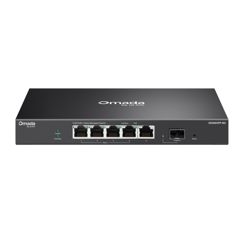 TP-LINK OMADA 5-PORT EASY MANAGED 2.5G SWITCH, 2.5G(5), 10G SPF+(1), POE++ 120W, 5YR