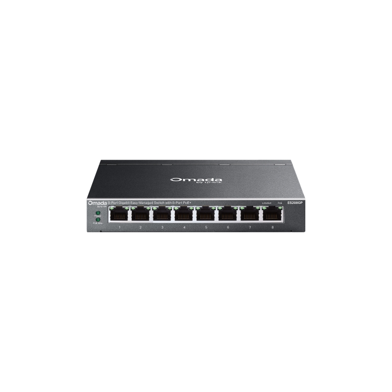 TP-LINK OMADA 8-PORT EASY MANAGED GIGABIT DESKTOP SWITCH, POE+(8), 64W, 5YR