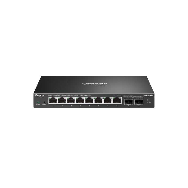 TP-LINK OMADA 8-PORT MANAGED 2.5G DESKTOP SWITCH, 2.5G(8), 10G SPF+(2), 5YR
