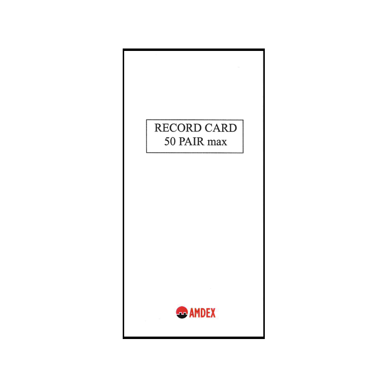50 pair card