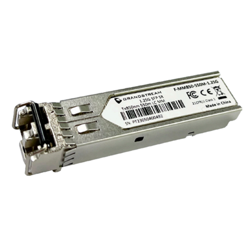 Grandstream F-MM850-550M-1.25G SFP Fiber Module - Multi-mode 850NM 550-Meter 1.25GBPS