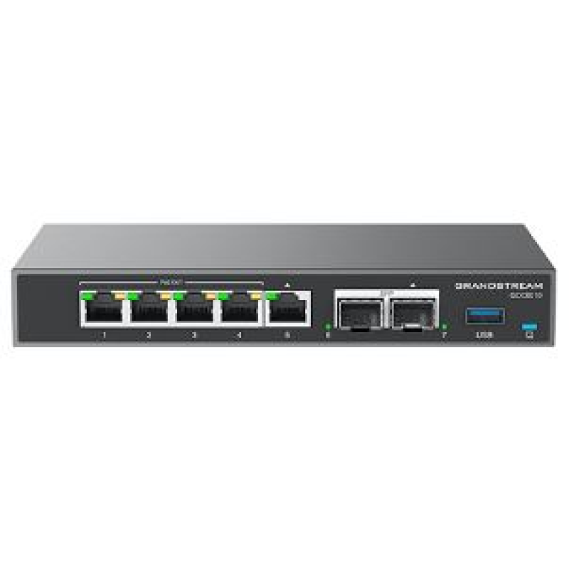 Grandstream GCC6010 Built-in Ippbxenterprise Grade Firewall VPN Router 2X2.5 GB 5XGIG Network Switch