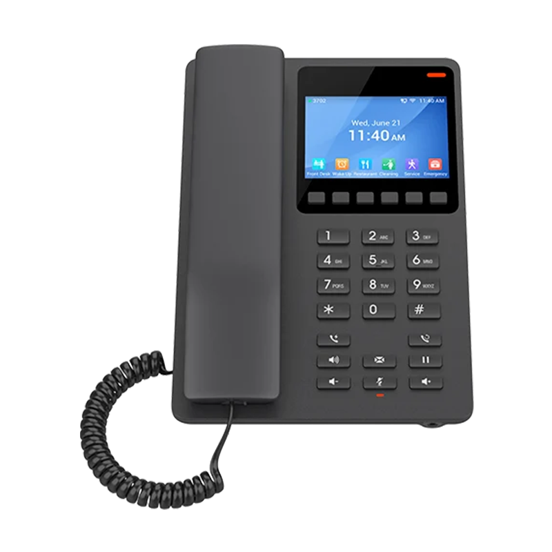Grandstream GHP631 Desktop Hotel Phone 3.5 Color LCD POE Black