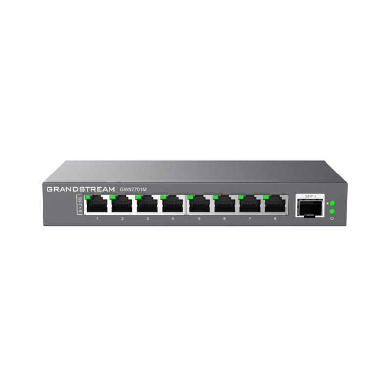 Grandstream GWN7701M Unmanaged 2.5 Multi-gigabit Switch 8 X 2.5 GIGE 1 X SFP