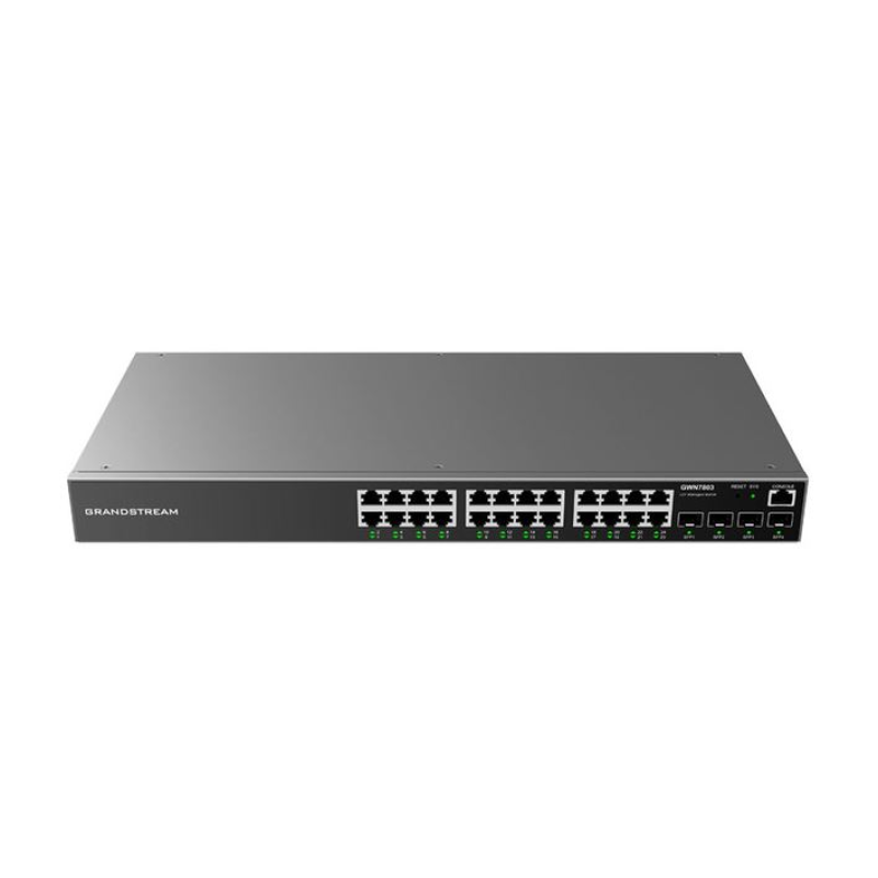 Grandstream GWN7803 Enterprise Layer 2 Managed Network Switch 24 X GIGE 4 X SFP