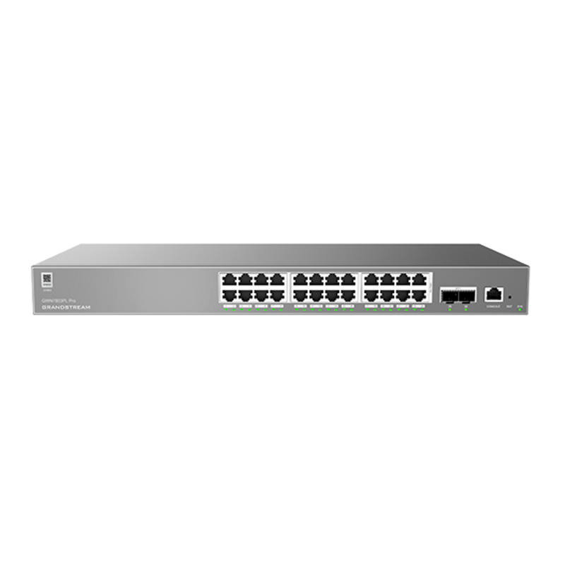 Grandstream GWN7803PLPRO Enterprise Layer 2 Managed POE Network Switch 24 X GIGE 2 X SFP 250 Watt POE