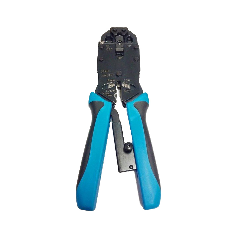 Professional Ratchet Modular Plug Crimper RJ45, RJ12 & RJ11 Crimping Tool