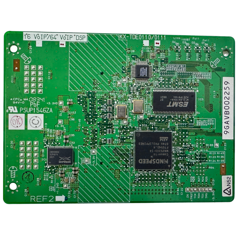 Panasonic TDE100/200/600 NCP500/1000 DSP64 64-Channel VoIP DSP Card (KX-TDE0111) - Used