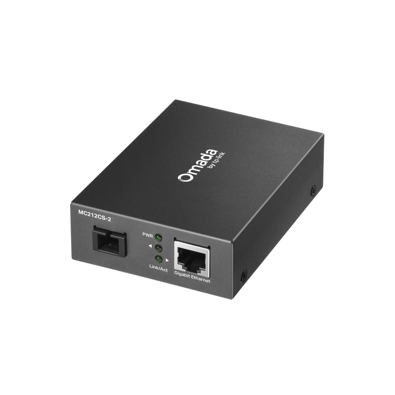 TP-LINK OMADA WDM MEDIA CONVERTER,GE RJ45, SINGLE MODE, 1310nm TX/1550nm RX, 2KM, 3YR