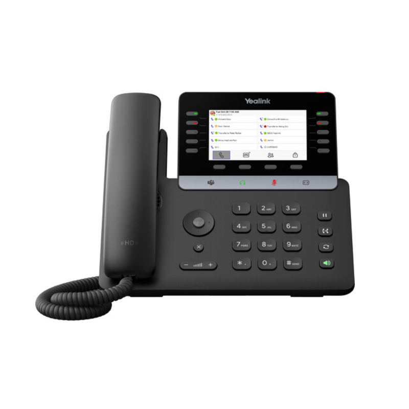 Yealink (MP55) Desktop Phone with Handset, 4.3" Touch Screen, MS Teams 2nd Gen, Android 15