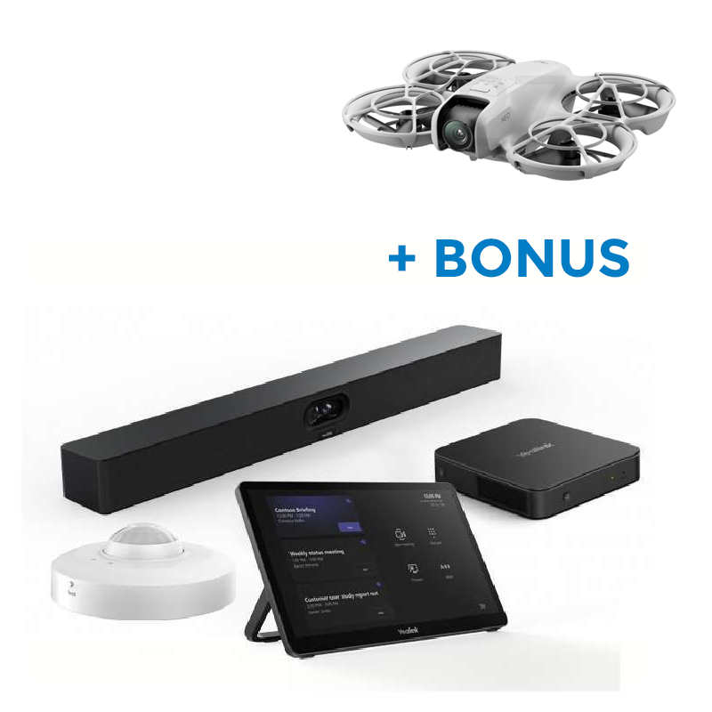 BONUS DJI NEO DRONE W/YEALINK (MVCS50-C5U-000) A50, MTOUCH PLUS, MCORE4 PC, MEDIUM TO LARGE ROOM