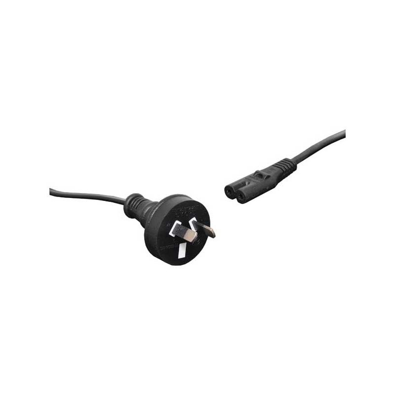 5m Figure 8 C7 2.5A 2 Pin Black Appliance Mains Power Cable