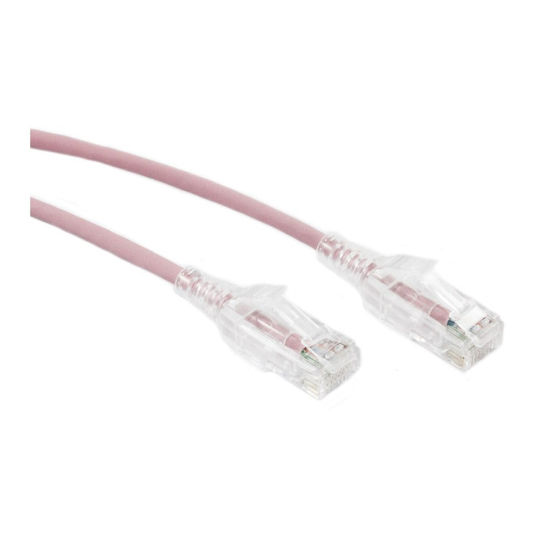 Extra Slim 3m Cat 6 Patch Lead - Pink