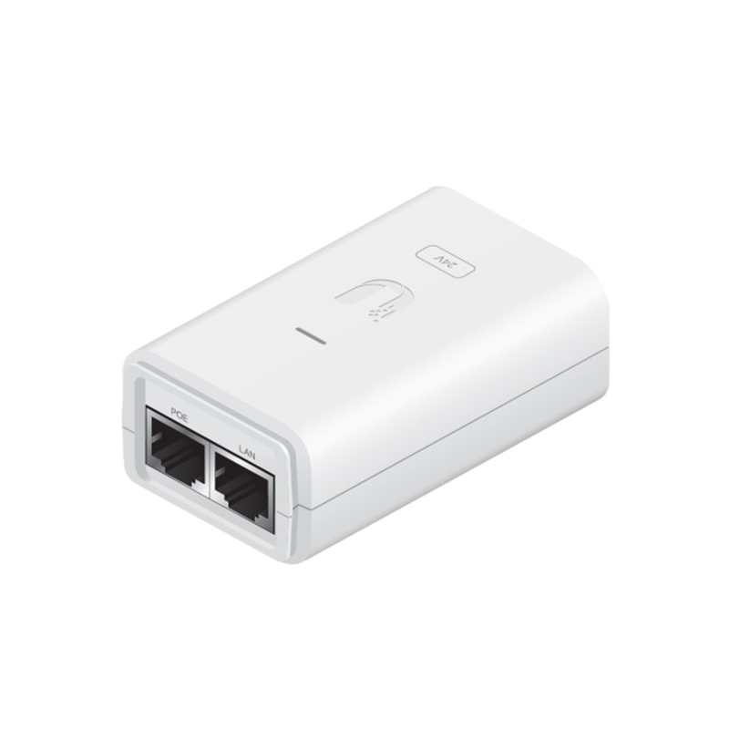 24V Gigabit PoE Injector with ESD Protection & LED 0.5A (12W)