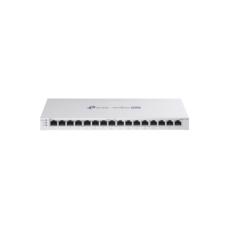 TP-LINK OMADA PRO 16-PORT GIGABIT SMART SWITCH, POE+(8), 1U, 120W, 5YR