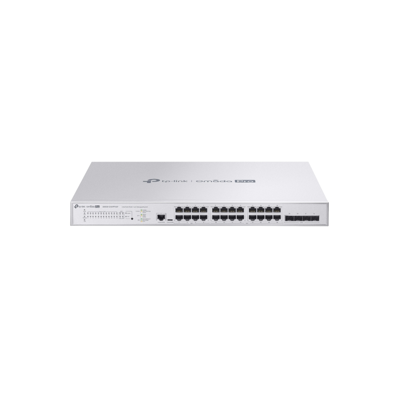 TP-LINK OMADA PRO 24-PORT MANAGED 10G L2+ SWITCH,2.5G POE++(8)/POE+(16), SFP+(4), 500W,5YR