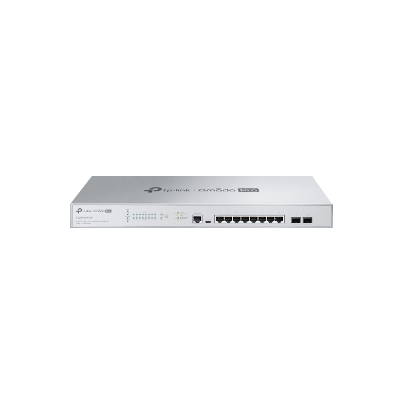 TP-LINK OMADA PRO 8-PORT MANAGED 2.5G L2+ SWITCH, 2.5G POE+(8), 10G SFP+(2), 240W, 1U, 5YR