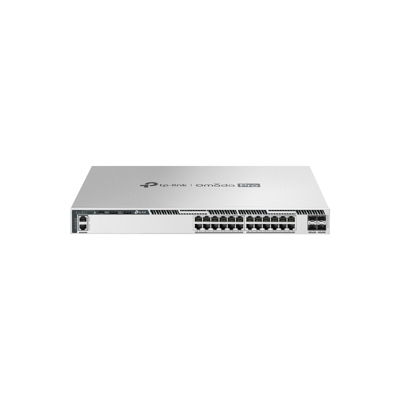 TP-LINK OMADA PRO 24-PORT MANAGED GIGABIT L3 SWITCH, GbE(24), 10G SFP+(4), 1U, 5YR