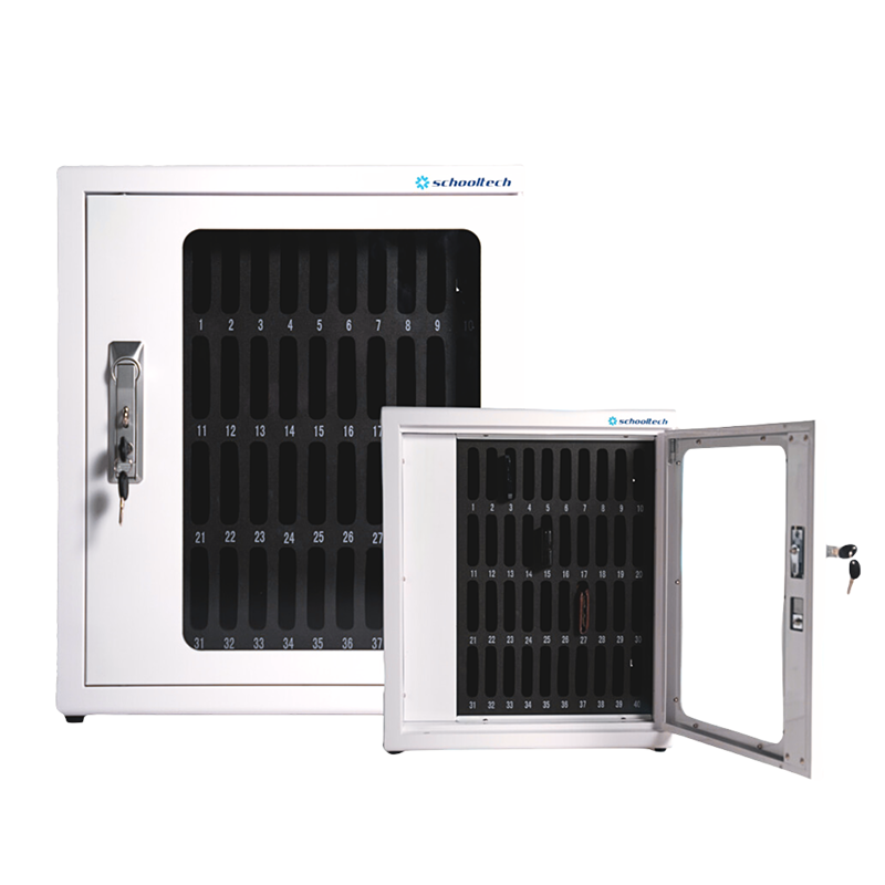 SchoolTech 30 USB-C Charging Trolley for iPads, Chromebooks, and up to 15” Laptops