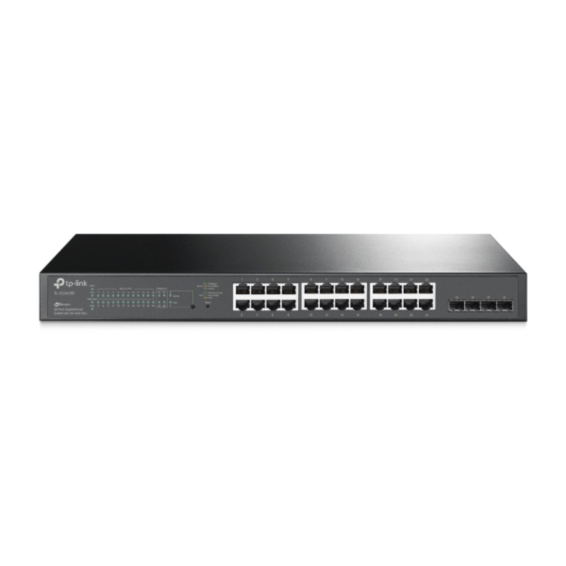 TP-LINK OMADA 28-PORT MANAGED GIGABIT SWITCH, GbE(28),POE+(24),SFP(4), 5YR WTY