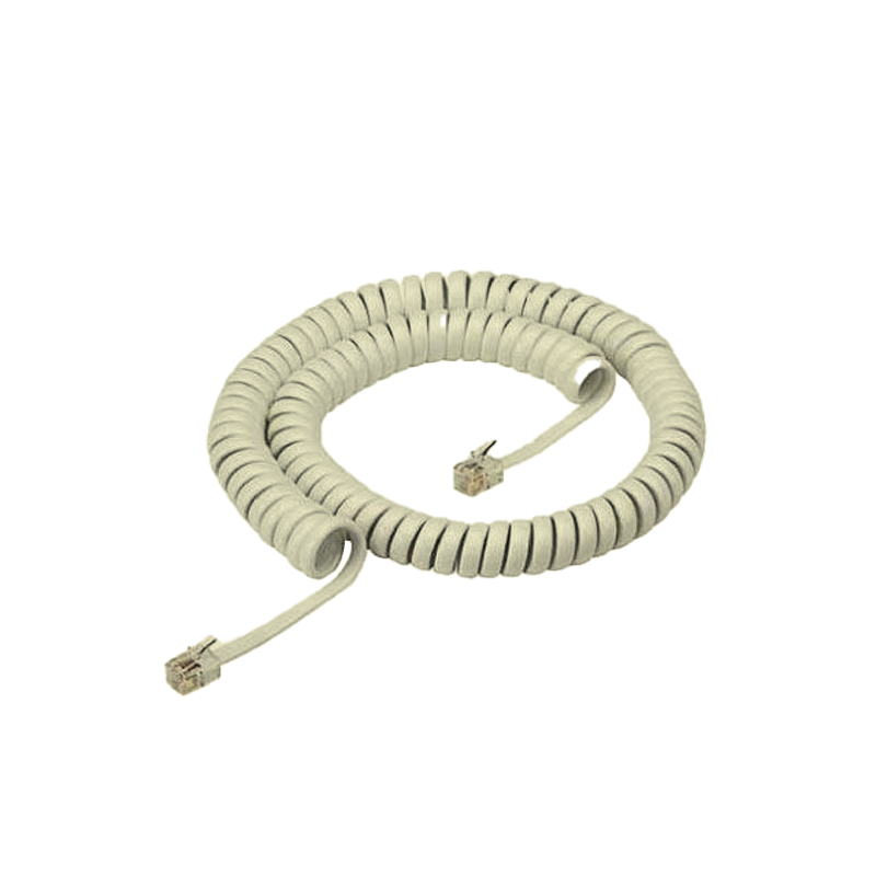 Generic Curly Telephone Cord 3M Cream