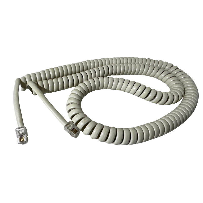 5m Cream Curly Cord - Generic